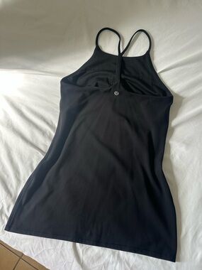 Black Lululemon High Neck Power Y Tank Size 6